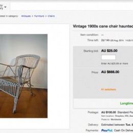 Όρισε την τιμή των 666$ στο πωλητήριο μίας στοιχειωμένης καρέκλας!
